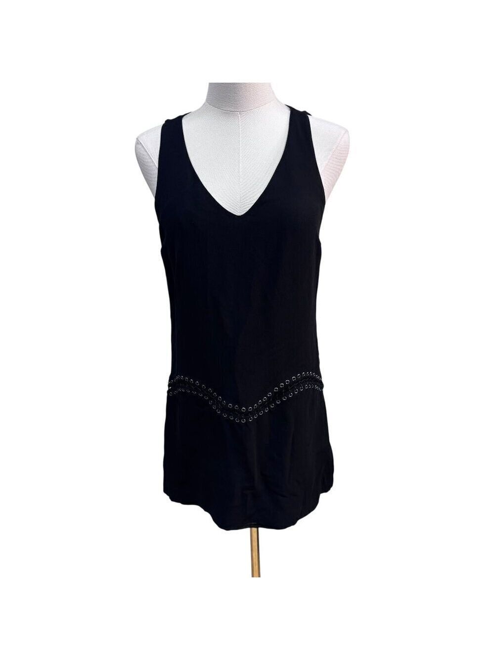 EUC Ramy Brook Black Sleeveless Studded Mini Dress Size S (Estimated)